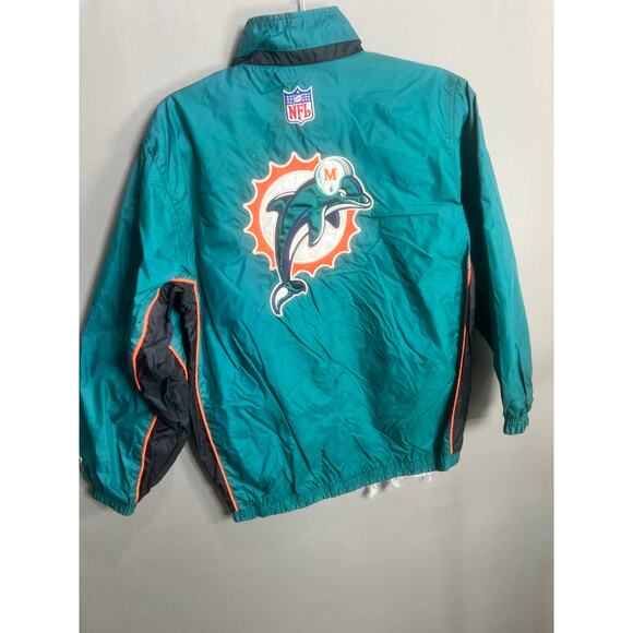 VTG Miami Dolphins Starter Jacket Puffer 1/4 Zip Pro Line NFL 90s Sz M Football - Picture 2 of 16